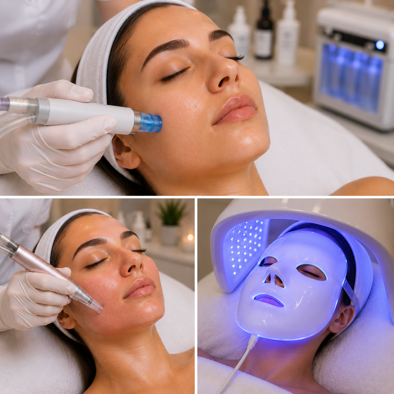 Hydrafacial, Microneedling, LED Light Therapy Hydrafacial, Microneedling, LED Light Therapy - Image 1