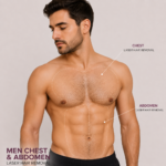 Men Chest and Abdomen Laser Hair Removal